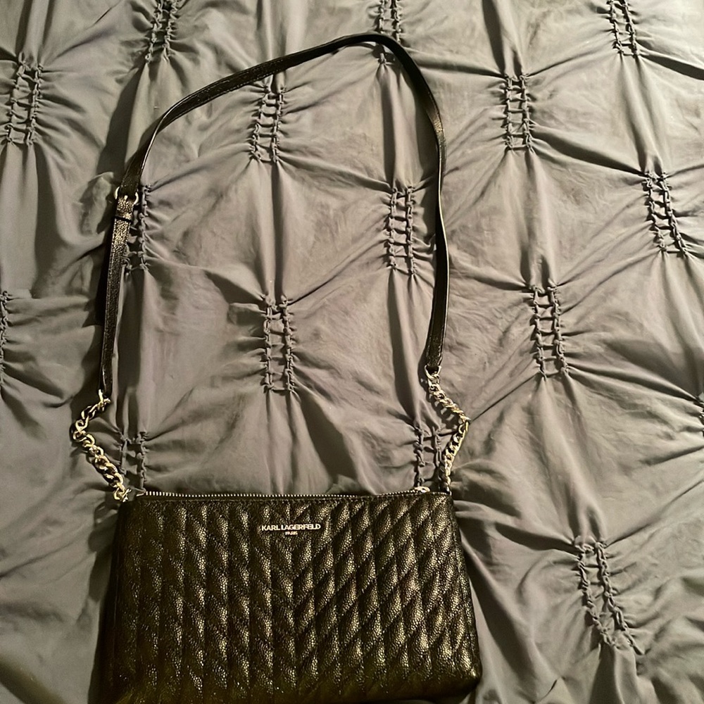 Karl Lagerfeld black purse